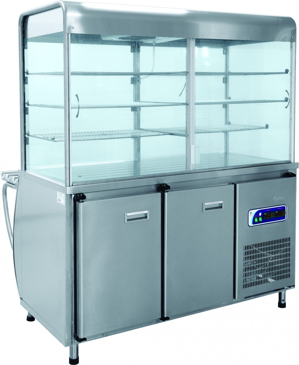 Прилавок-витрина холодильный ПВВ(Н)-70М-С-ОК с охлаждаемой камерой 